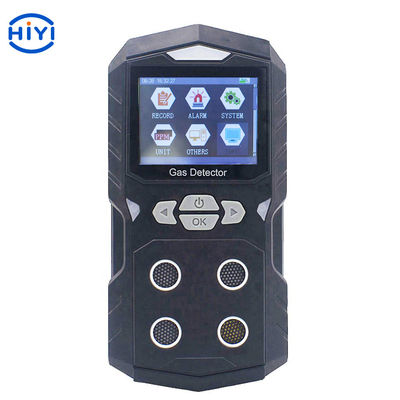 4 In 1 Handheld Multi Gas Detector 100PPM 1000PPM Data Logging Alarm Suara